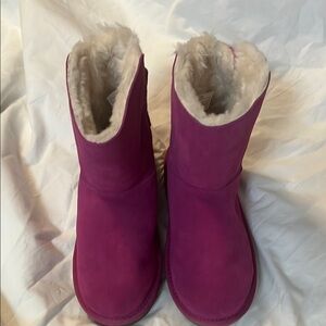 Women's Pink Shearling Boots